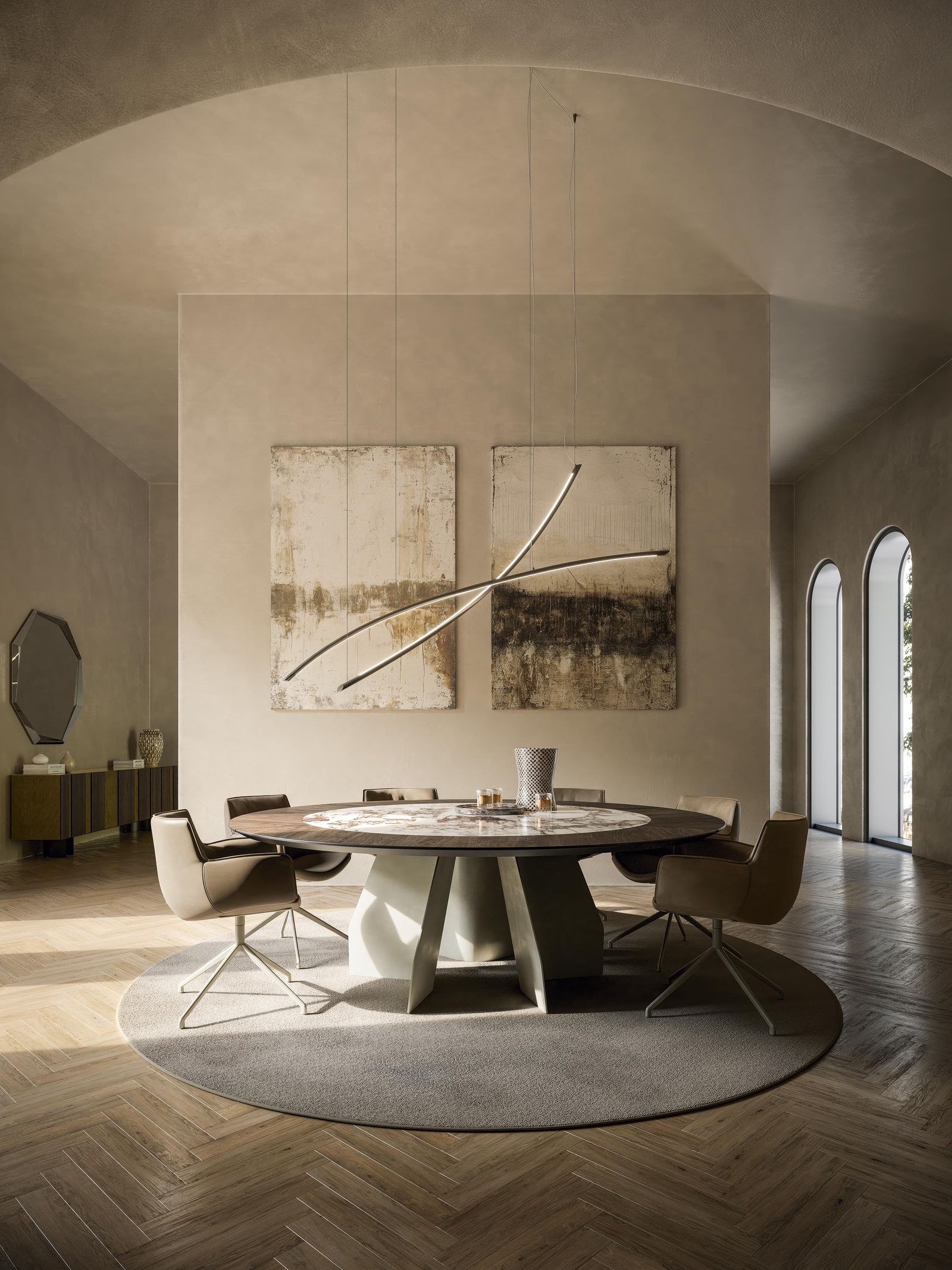 Cattelan Italia Стол Senator круглый от Cattelan Italia — в интерьере