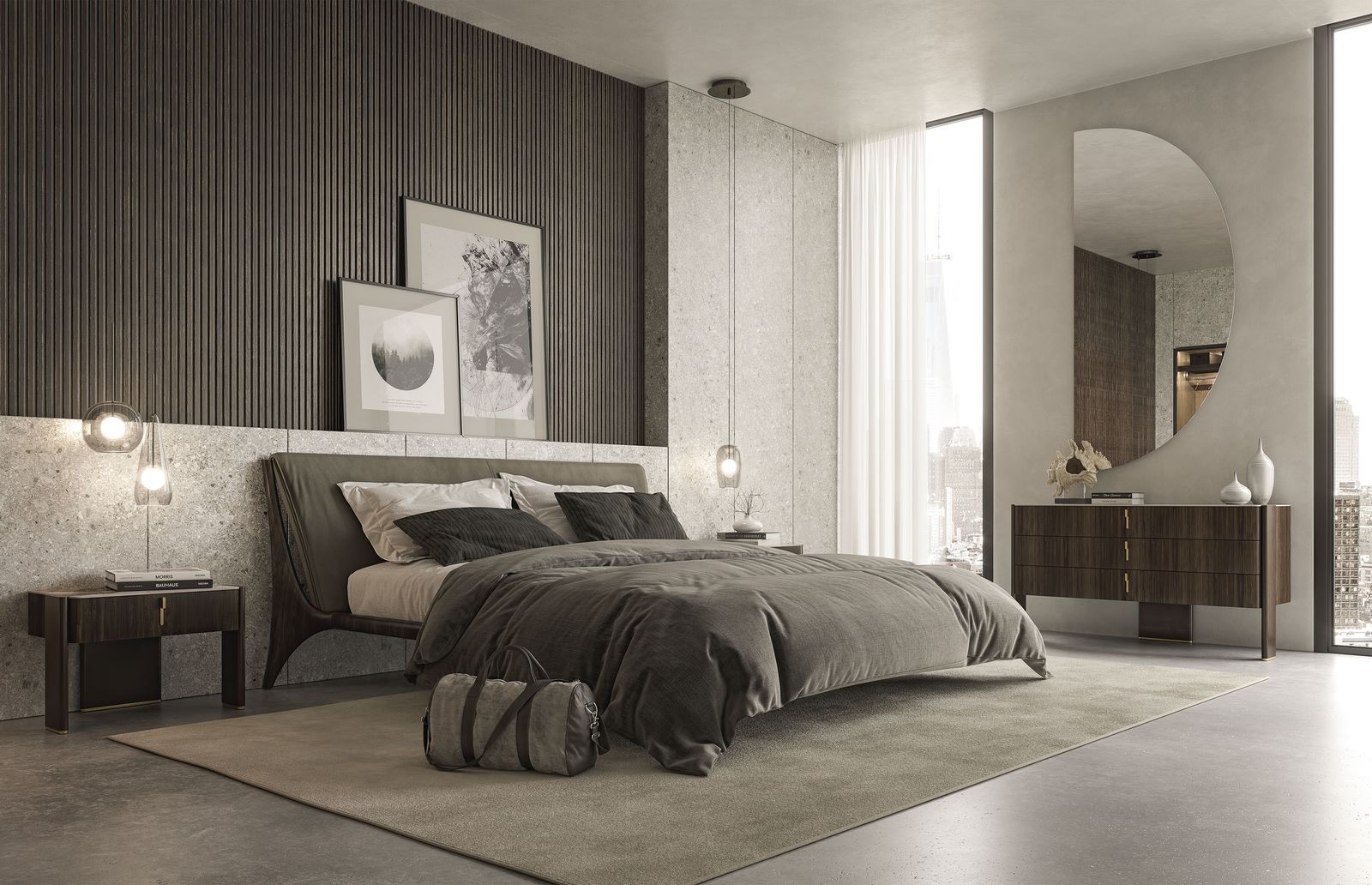 Cattelan Italia Прикроватная тумбочка Julian от Cattelan Italia — в интерьере