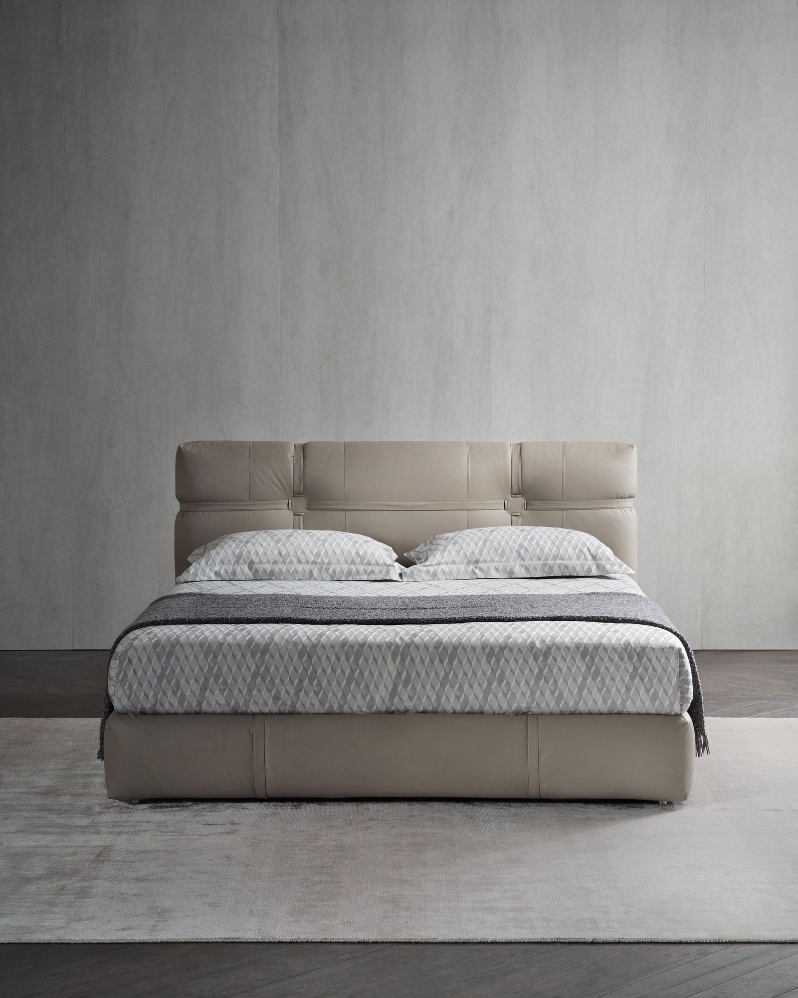 Flou Кровать New Bond Nabuk 88 от Flou
