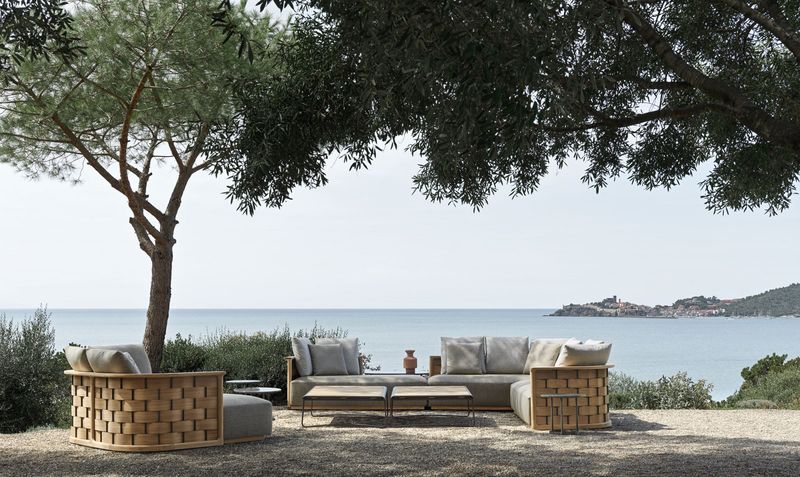 Molteni&C Уличный диван Palinfrasca от Molteni & C — в интерьере