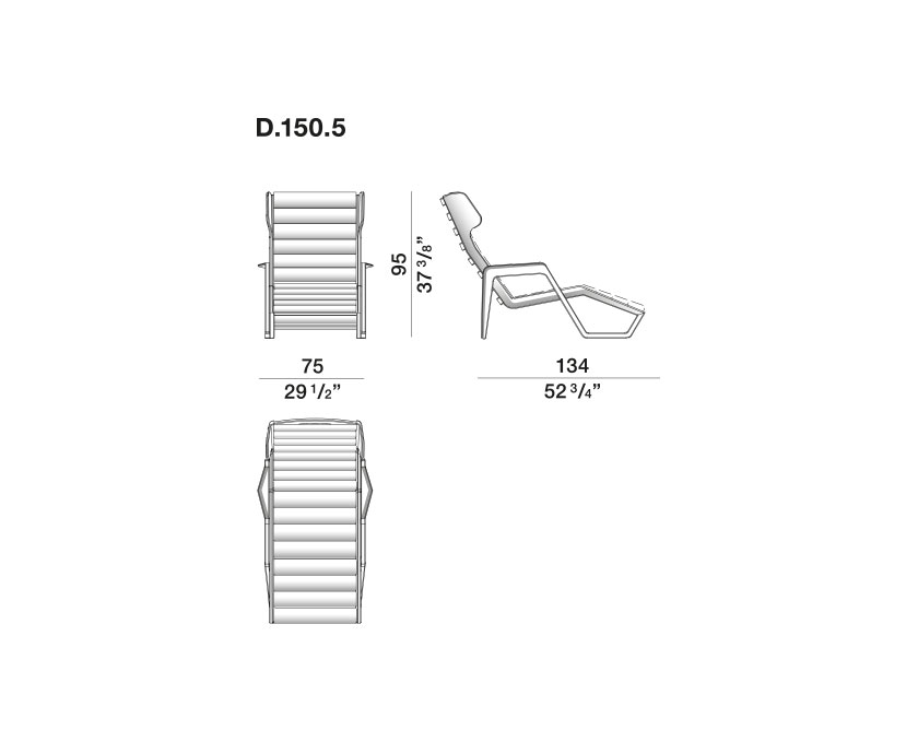 Molteni&C Уличный шезлонг D.150.5 от Molteni & C