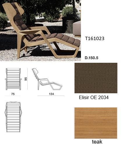 Molteni&C Уличный шезлонг D.150.5 от Molteni & C — в интерьере