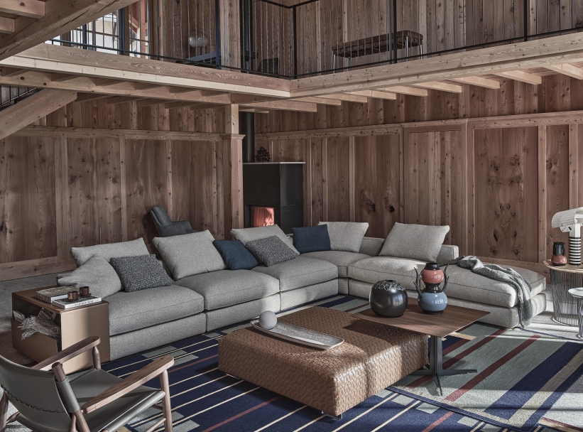 Flexform Диван модульный Harper от Flexform — в интерьере