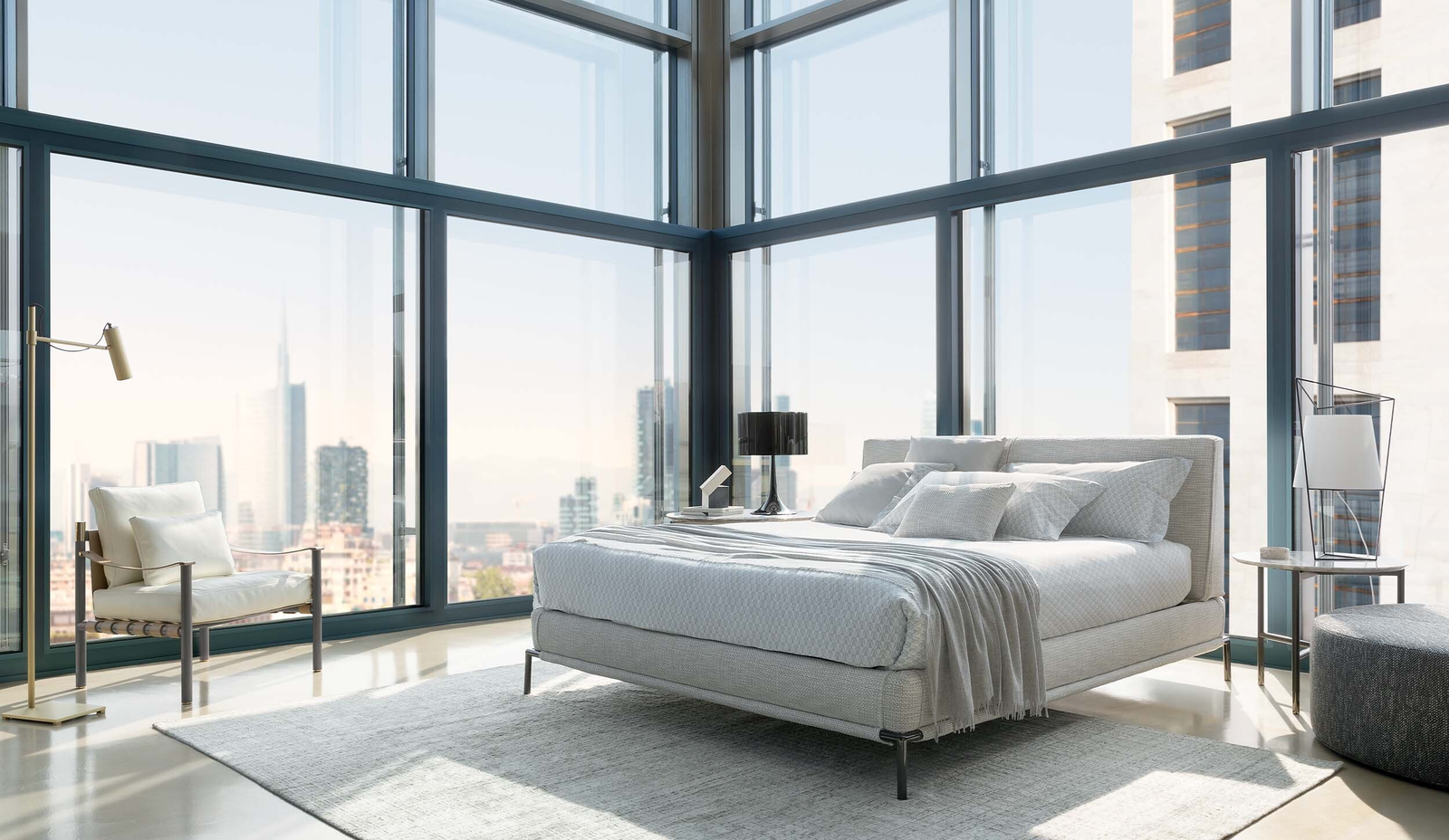 Flou Кровать Icon 556 Seattle от Flou — в интерьере