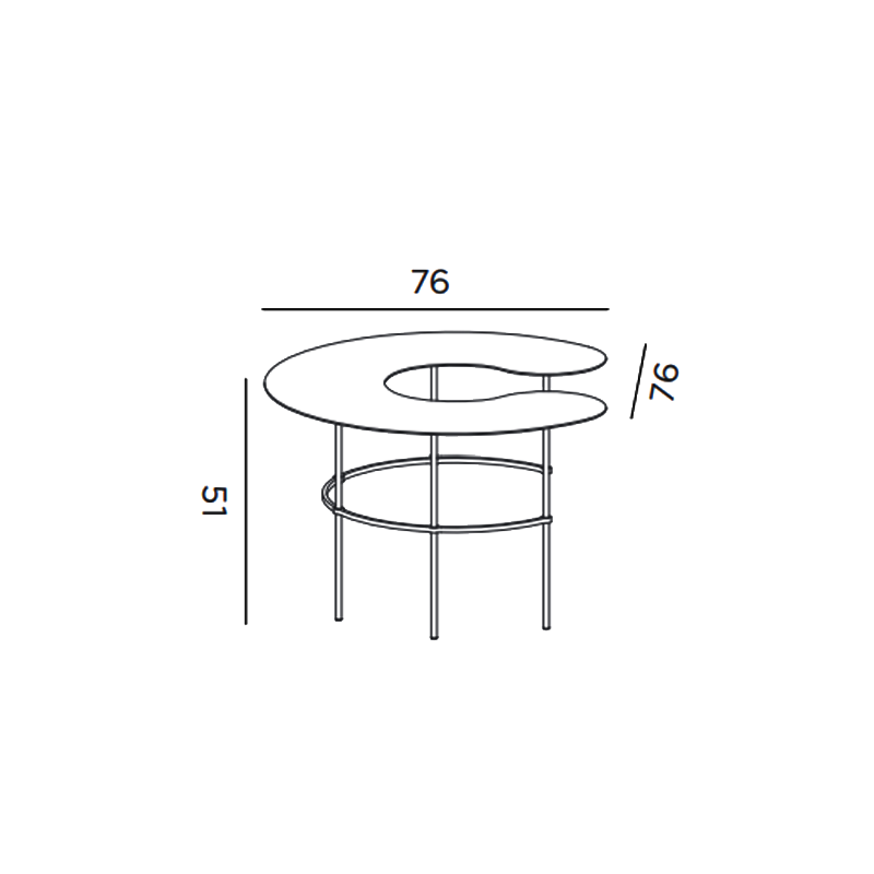 De Castelli Журнальный столик Scribble Comma G1 от De Castelli