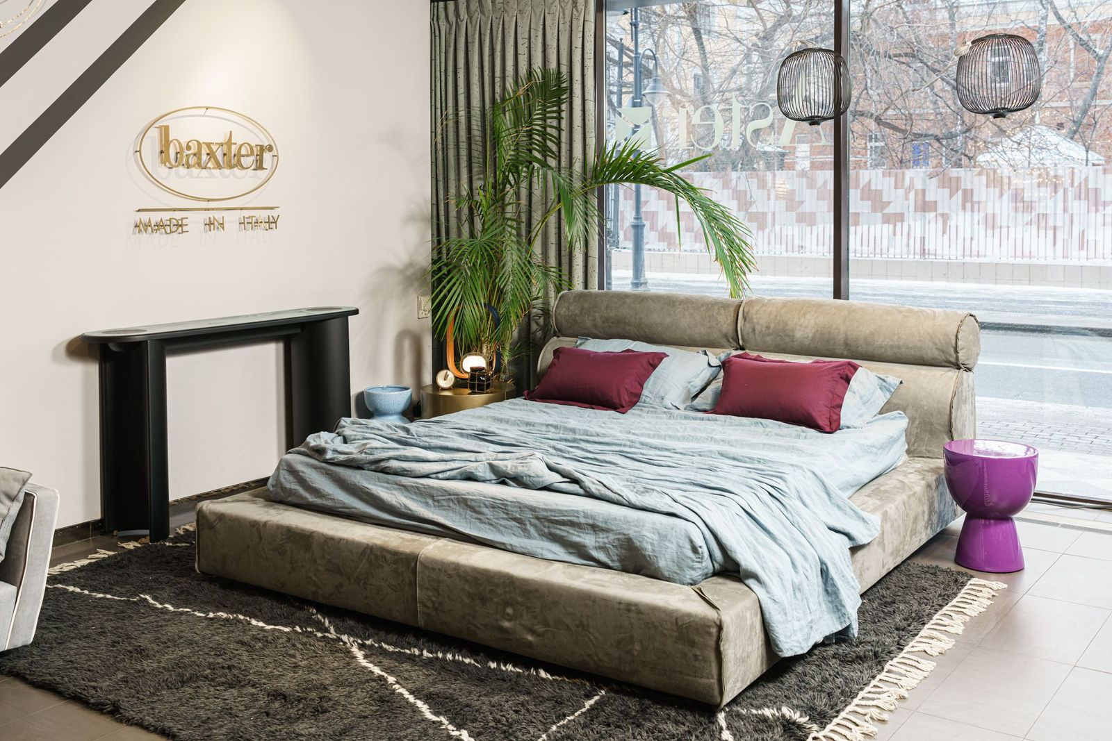 Baxter Кровать Miami Soft Kashmir Mousse от Baxter — в интерьере