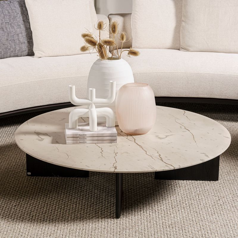 Poliform Журнальный столик Mush 120 Zecevo Marble от Poliform — в интерьере