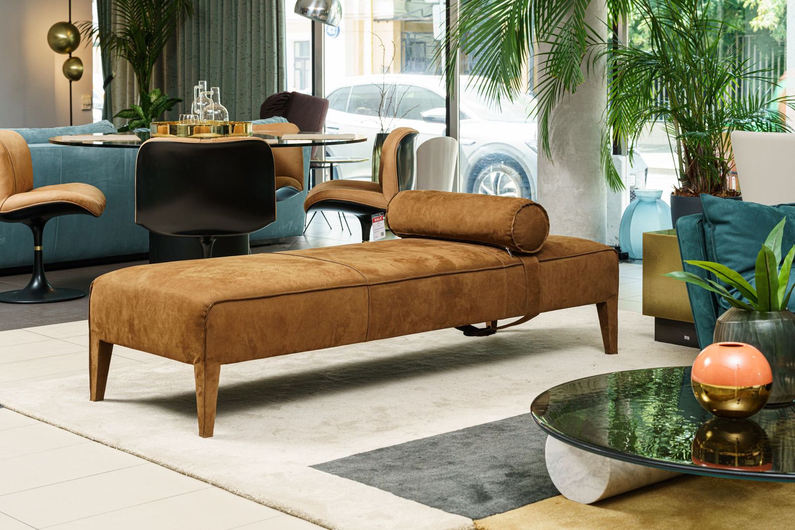Baxter Банкетка Freud Kashmir Cognac от Baxter — в интерьере