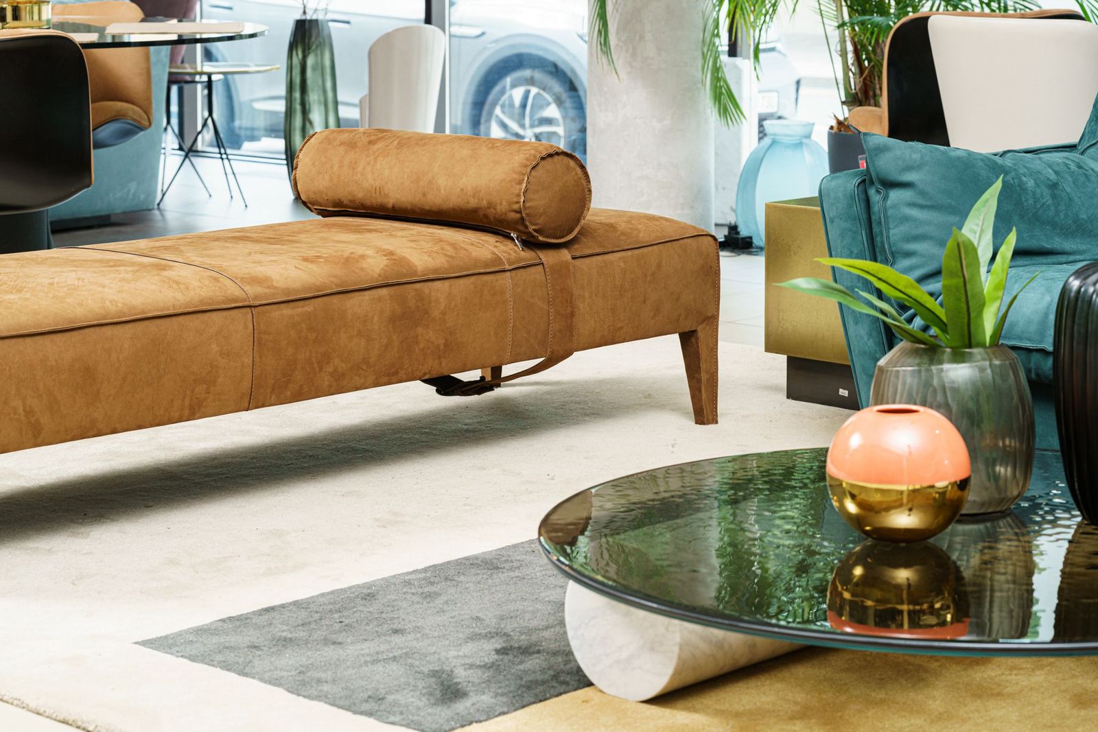 Baxter Банкетка Freud Kashmir Cognac от Baxter — в интерьере