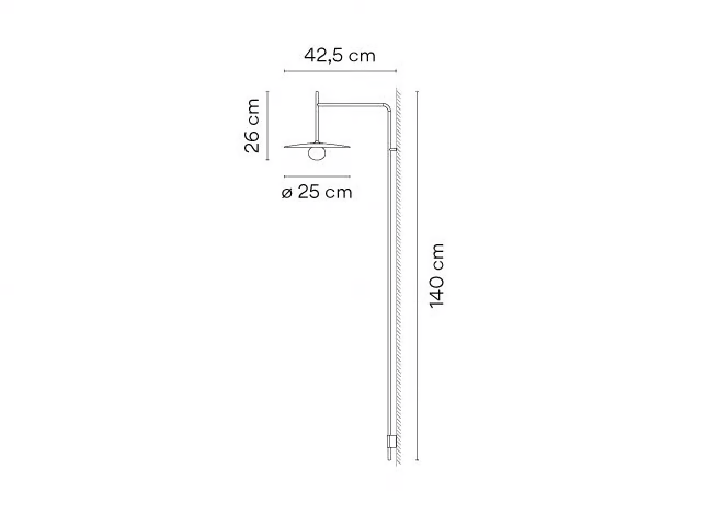 Vibia Бра Tempo Graphite 5763 от Vibia