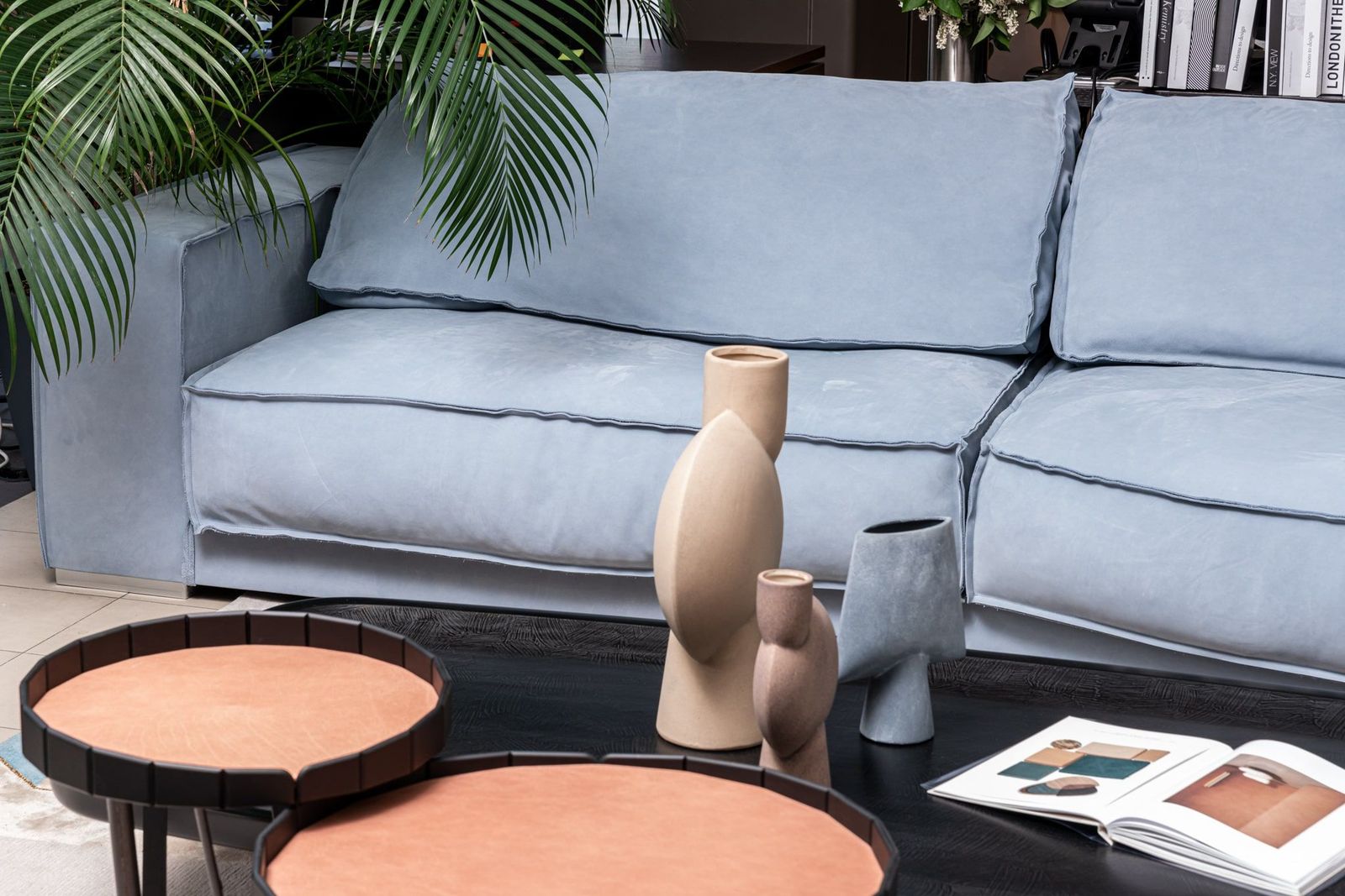Baxter Диван Budapest Soft Kashmir Azure 330 от Baxter — в интерьере