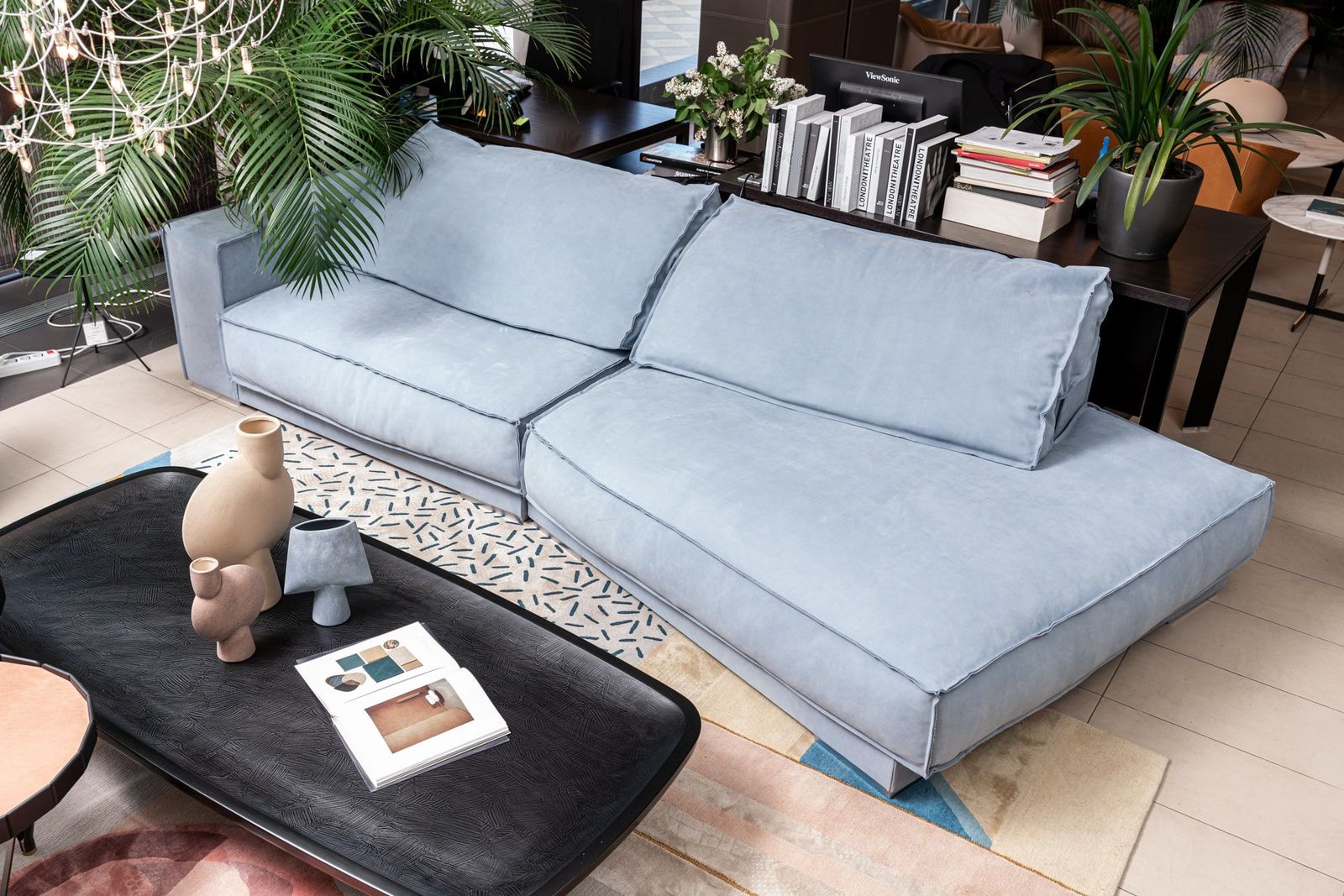 Baxter Диван Budapest Soft Kashmir Azure 330 от Baxter — в интерьере
