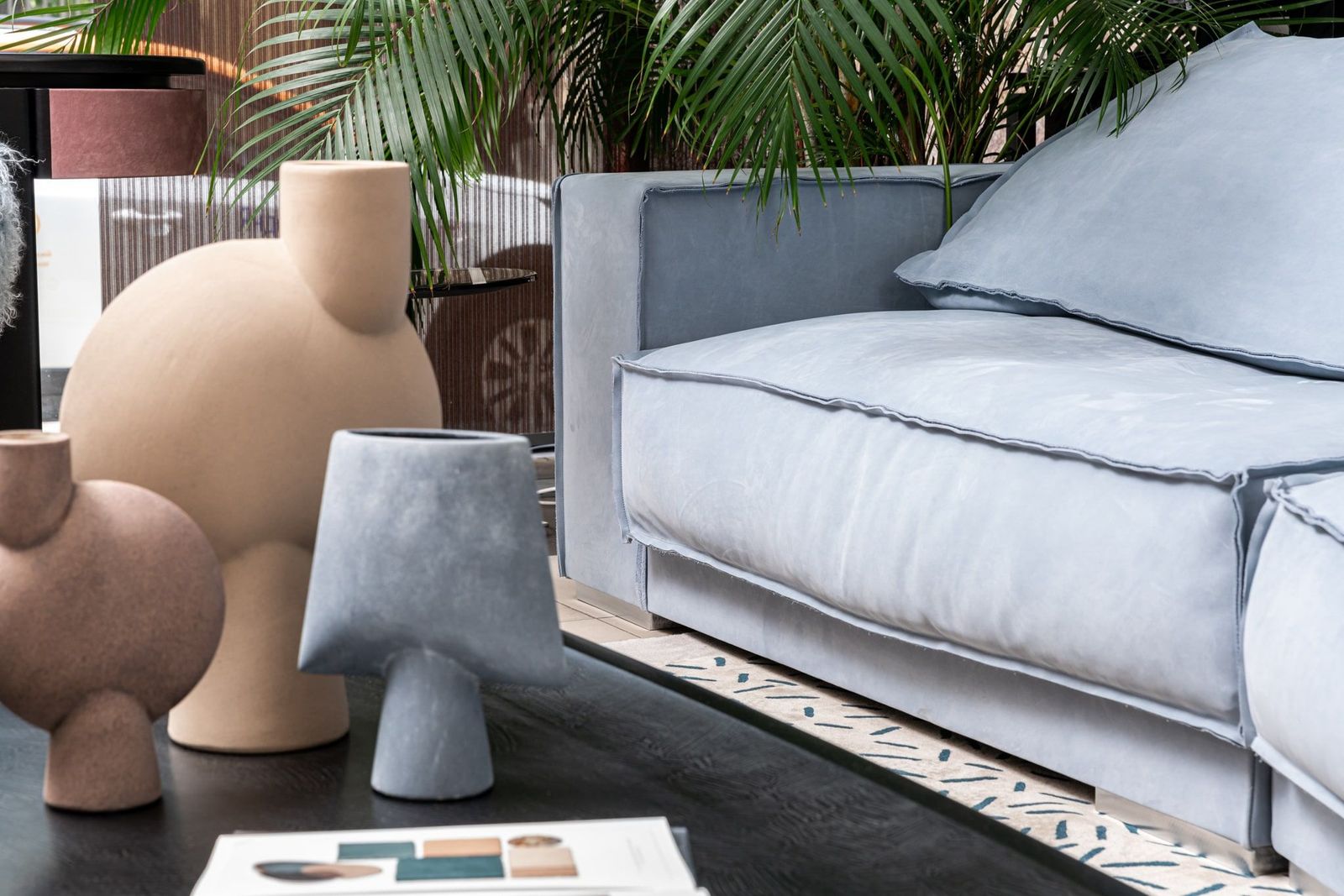 Baxter Диван Budapest Soft Kashmir Azure 330 от Baxter — в интерьере