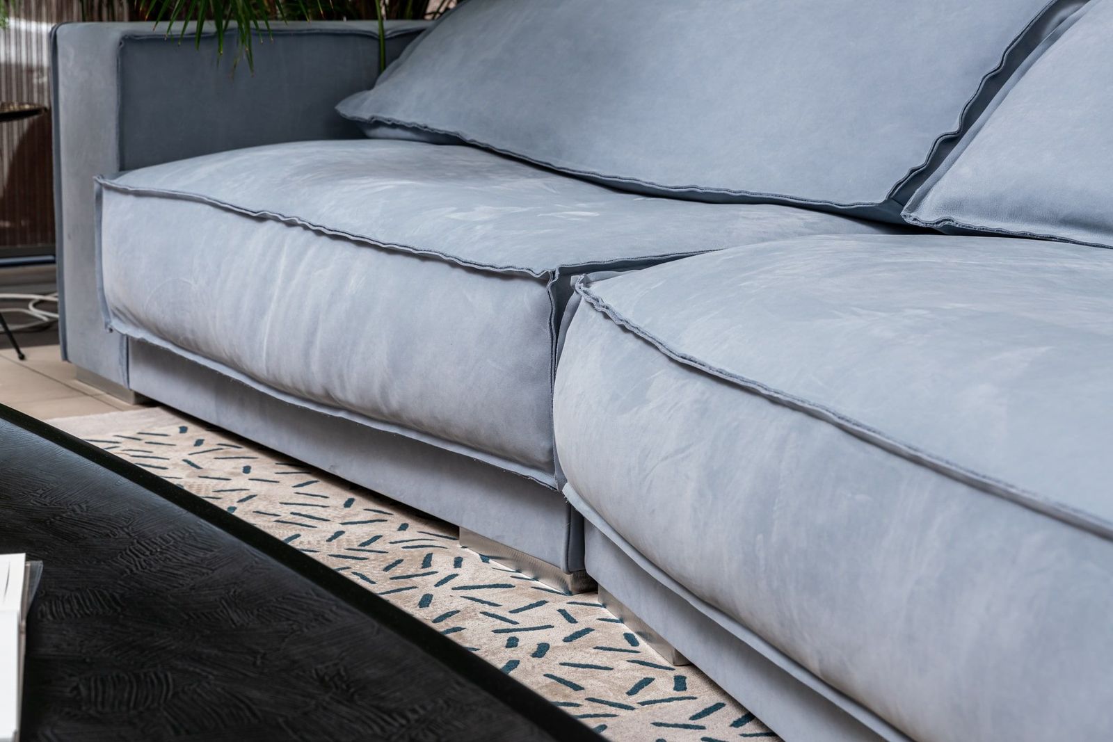 Baxter Диван Budapest Soft Kashmir Azure 330 от Baxter — в интерьере