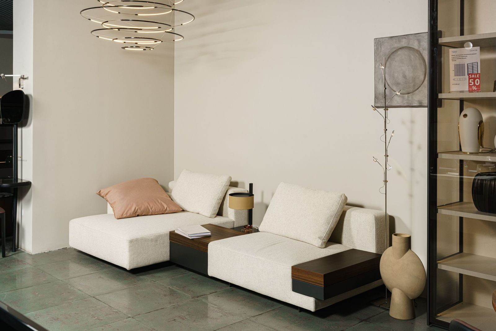 Molteni&C Диван Marteen со столиками от Molteni & C — в интерьере