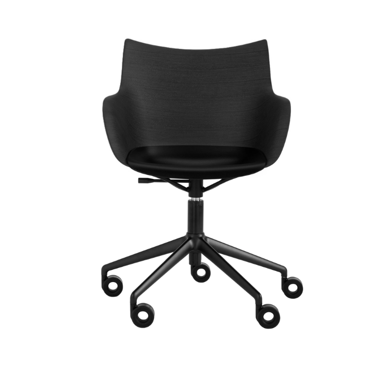 Kartell Рабочее кресло Q/Wood на колесиках от Kartell