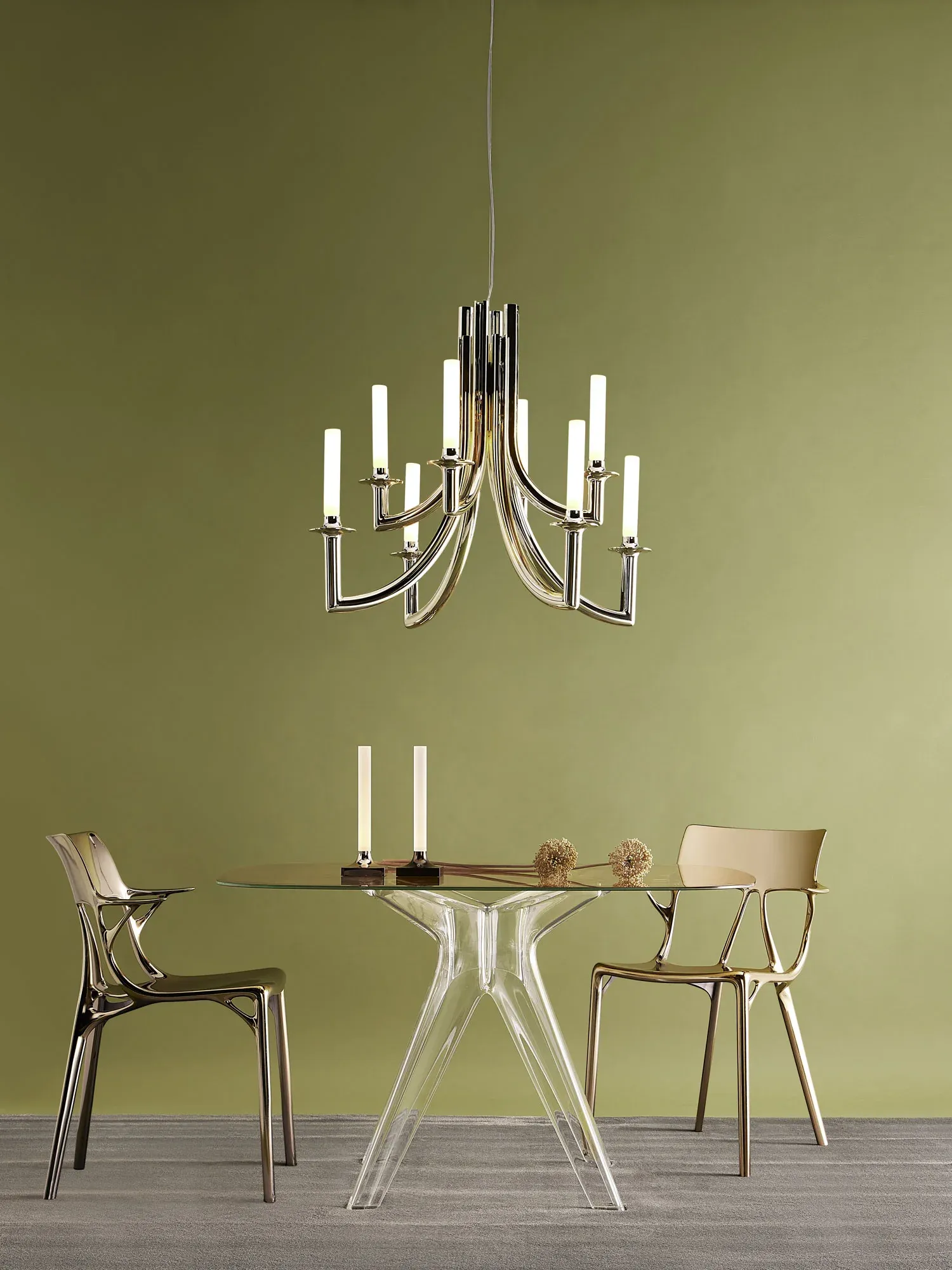 Kartell Люстра Khan Metal от Kartell — в интерьере