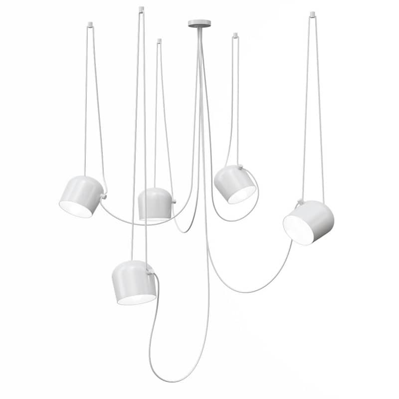 Flos Люстра Aim small из 5 подвесов White от Flos