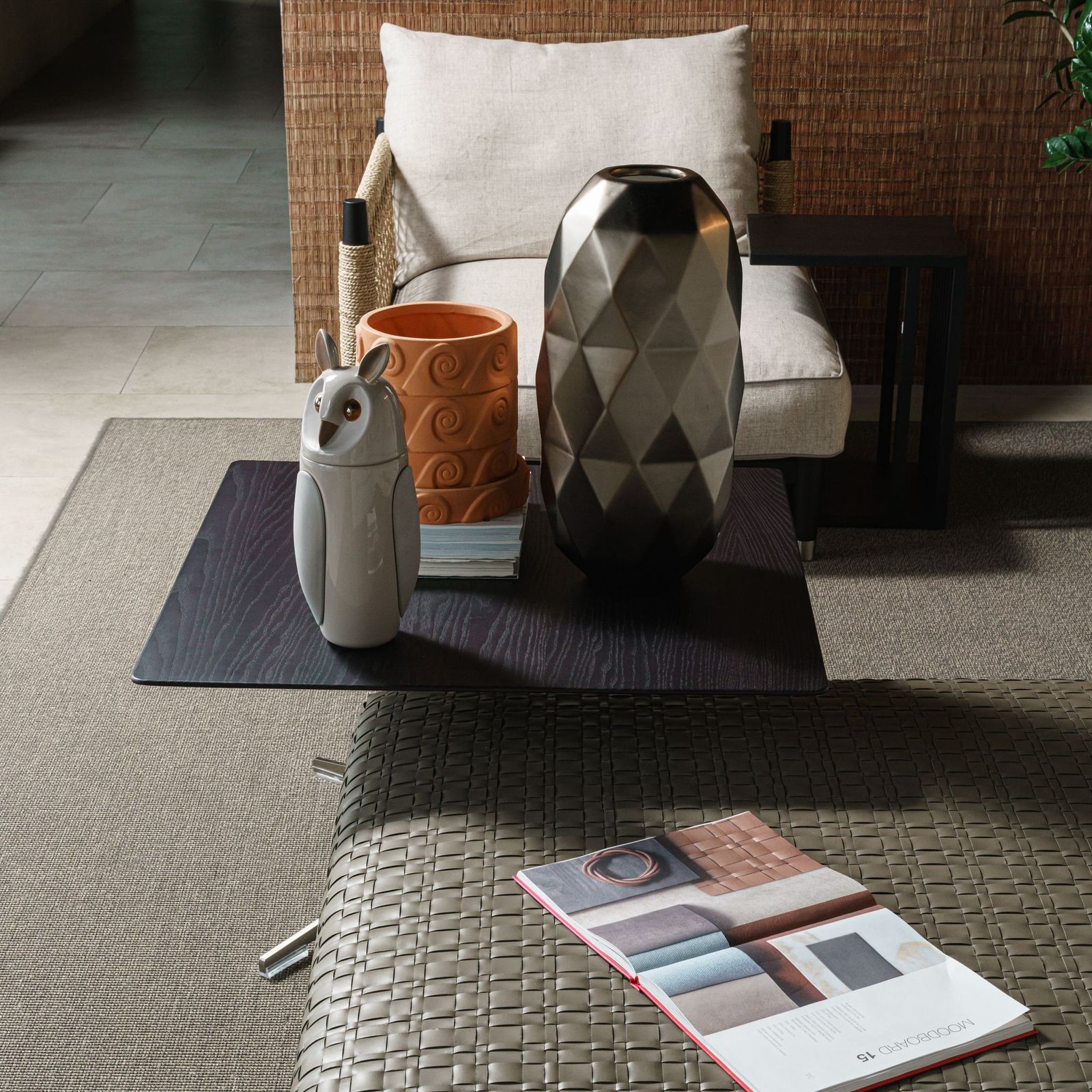 Flexform Пуф Bangkok Olive 120 от Flexform — в интерьере