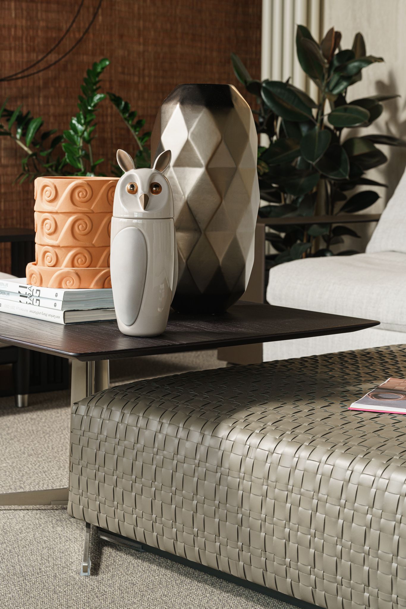 Flexform Пуф Bangkok Olive 120 от Flexform — в интерьере