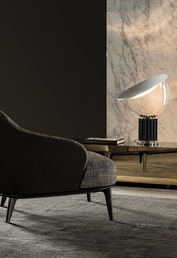 Flos Настольная лампа Taccia Vetro F6602030 от Flos — в интерьере