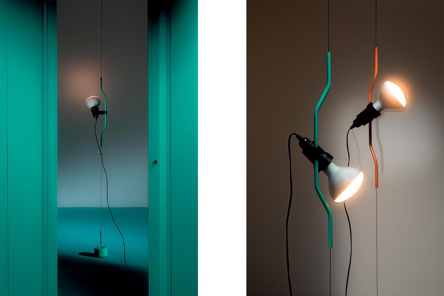 Flos Подвесной светильник Parentesi 50 Turquoise F5601074 от Flos — в интерьере