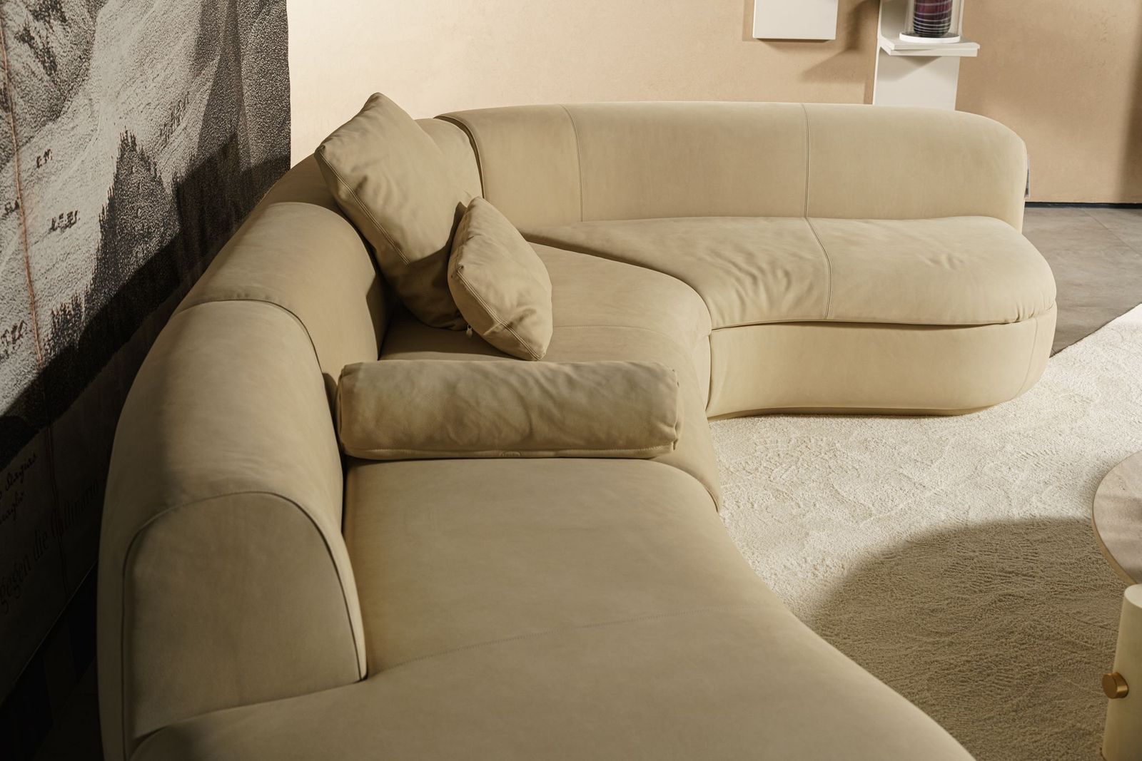 Baxter Диван из 3 модулей Piaf Kashmir Chantilly Crema от Baxter — в интерьере