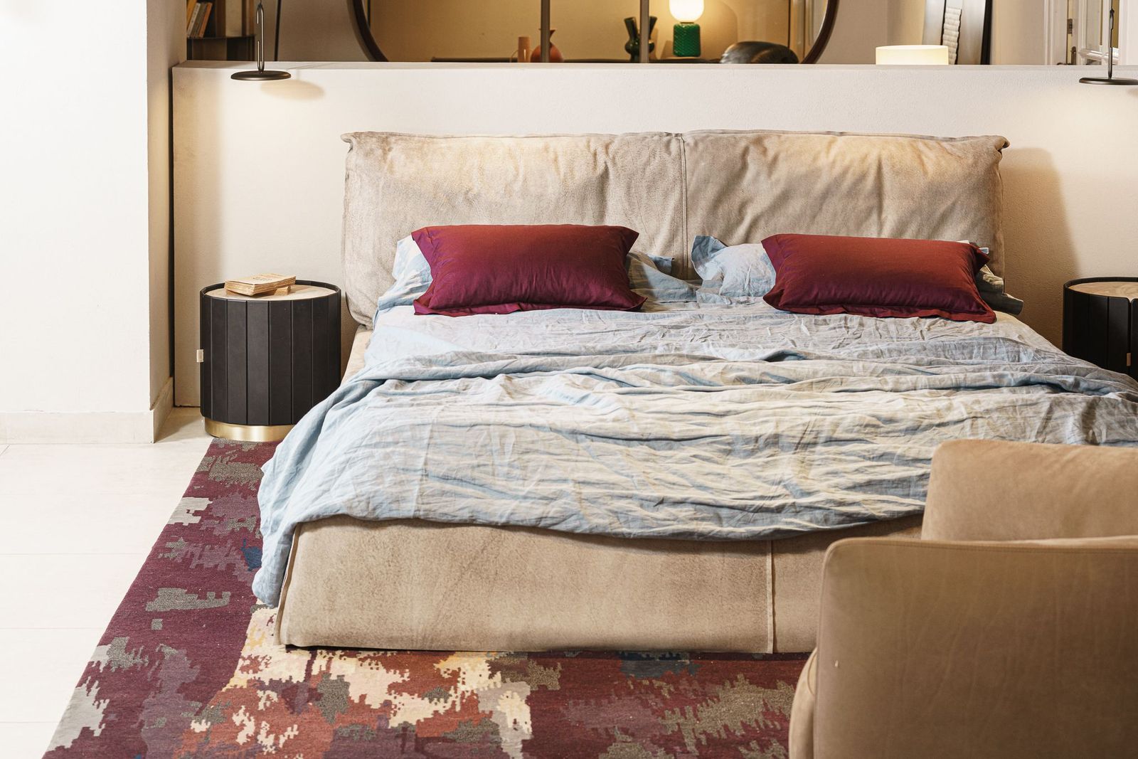 Baxter Кровать Paris Slim 180 Bo.H Kaki от Baxter — в интерьере