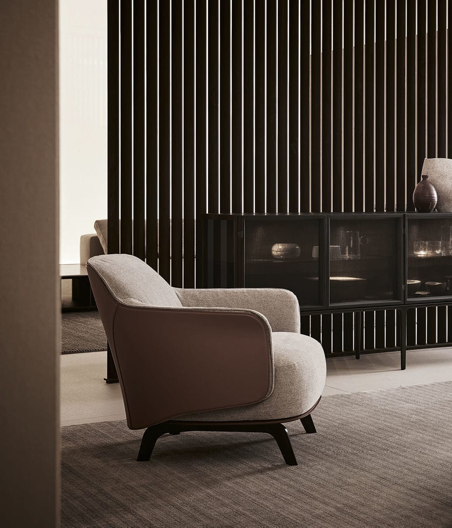 Poliform Кресло Kaori Caffee/Crema от Poliform — в интерьере