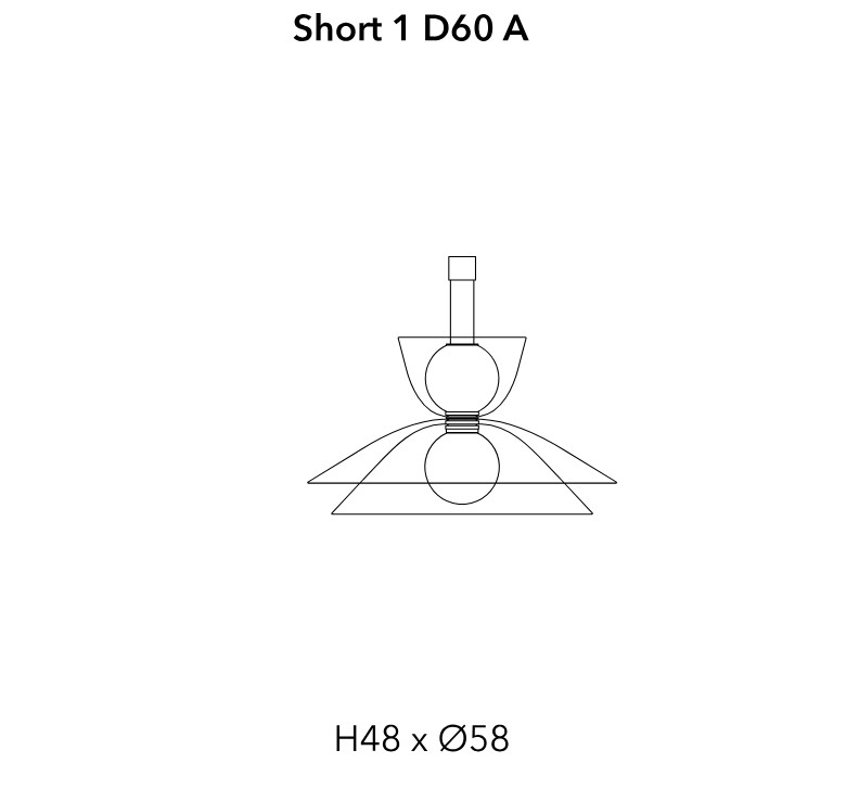 Penta Подвесной светильник Gems Short 1 D60A от Penta