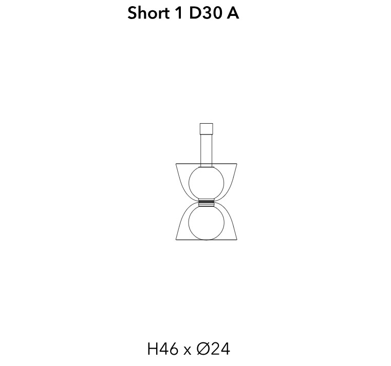 Penta Подвесной светильник Gems Short 1 D30 A от Penta