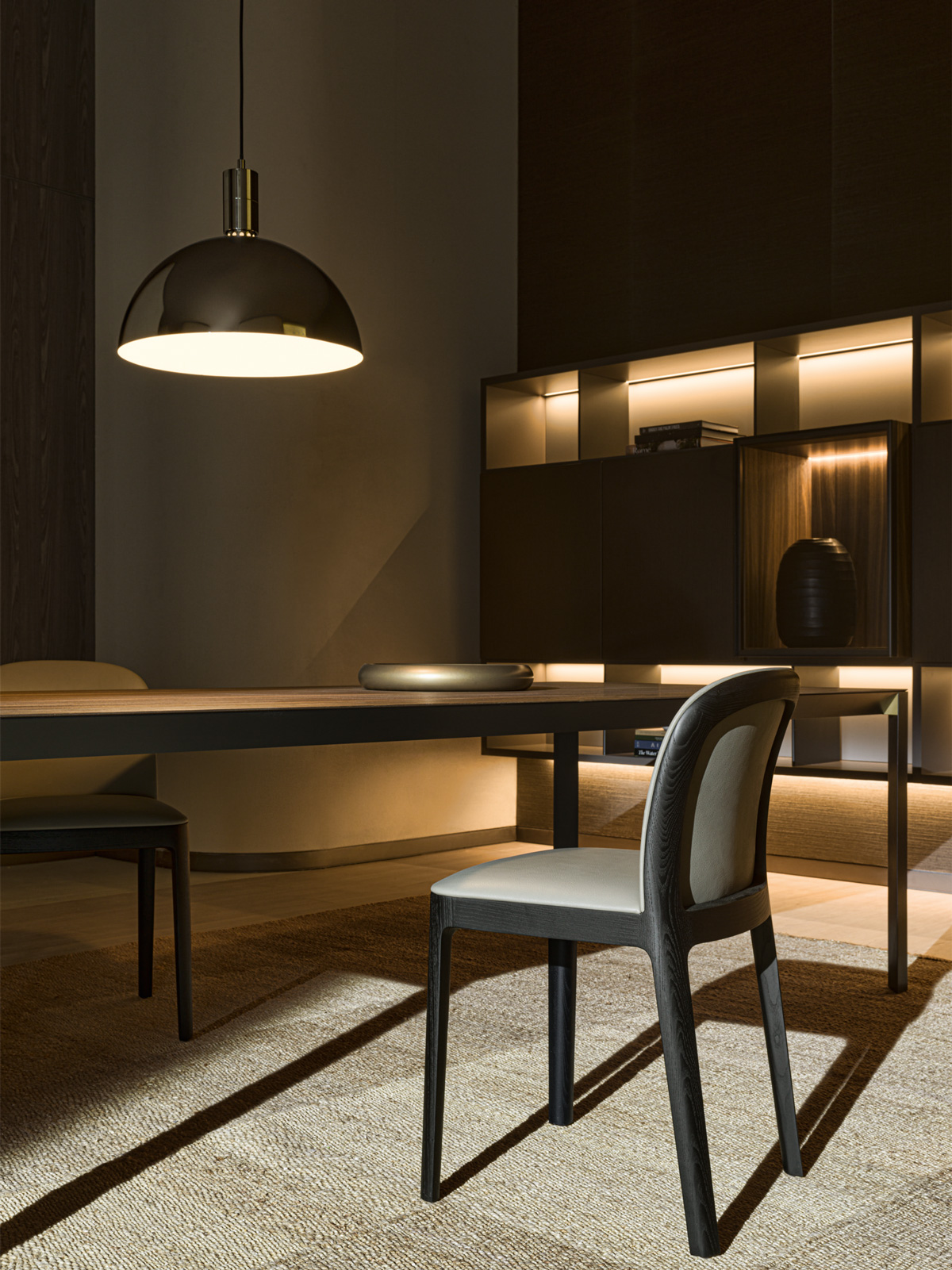 Molteni&C Стул Tea Leather Siria 1291/oak black от Molteni & C — в интерьере