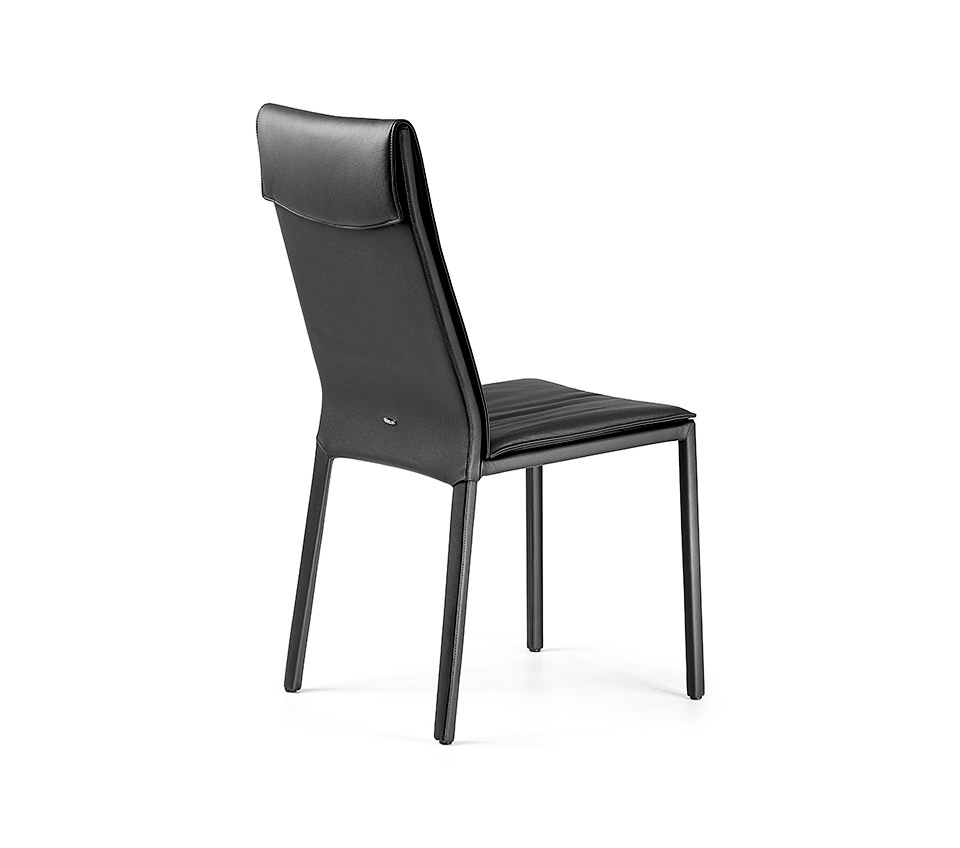 Cattelan Italia Стул без подлокотников Isabel H pelle 973 Nero от Cattelan Italia
