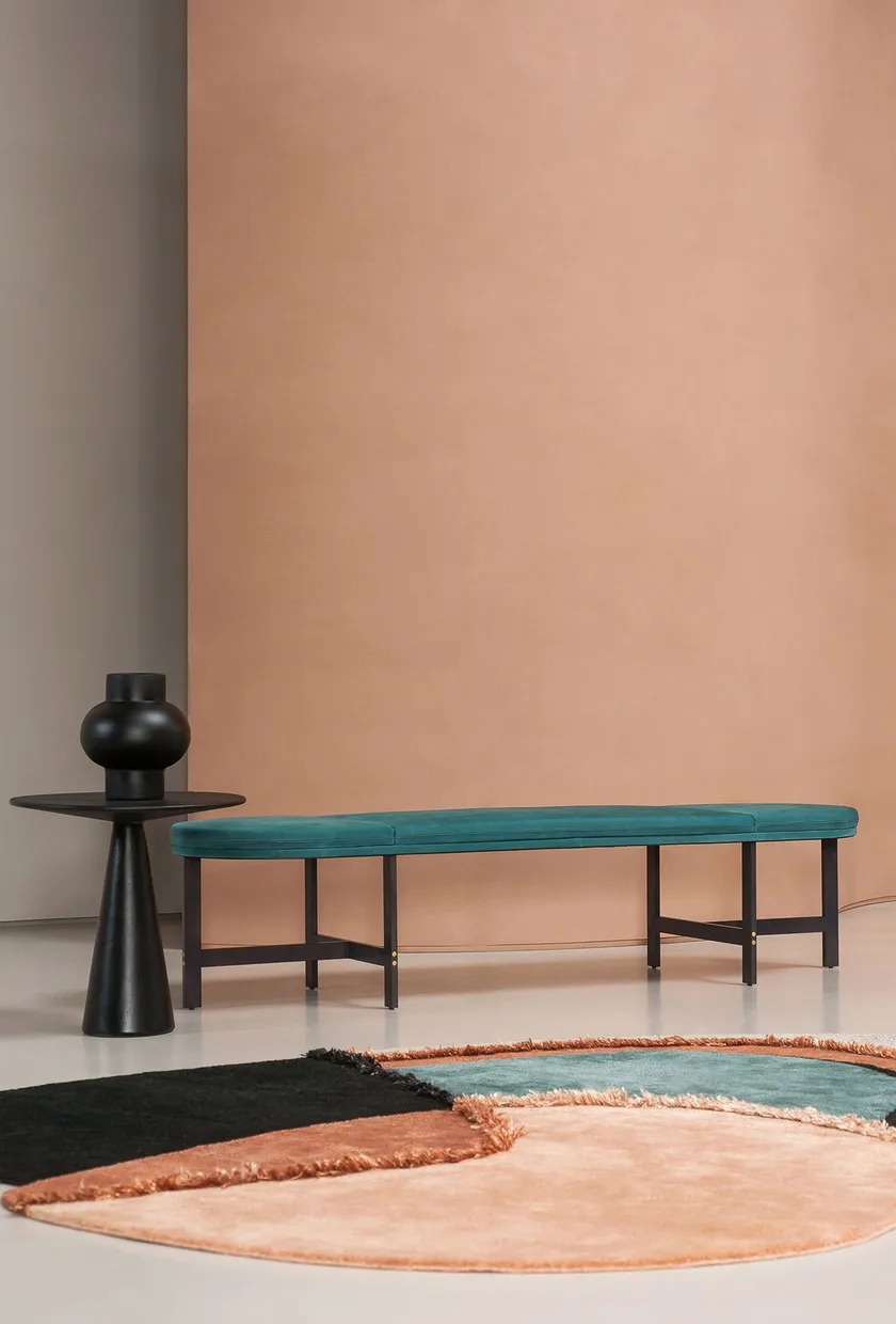 Baxter Банкетка Passepartout ashmir turquoise от Baxter — в интерьере