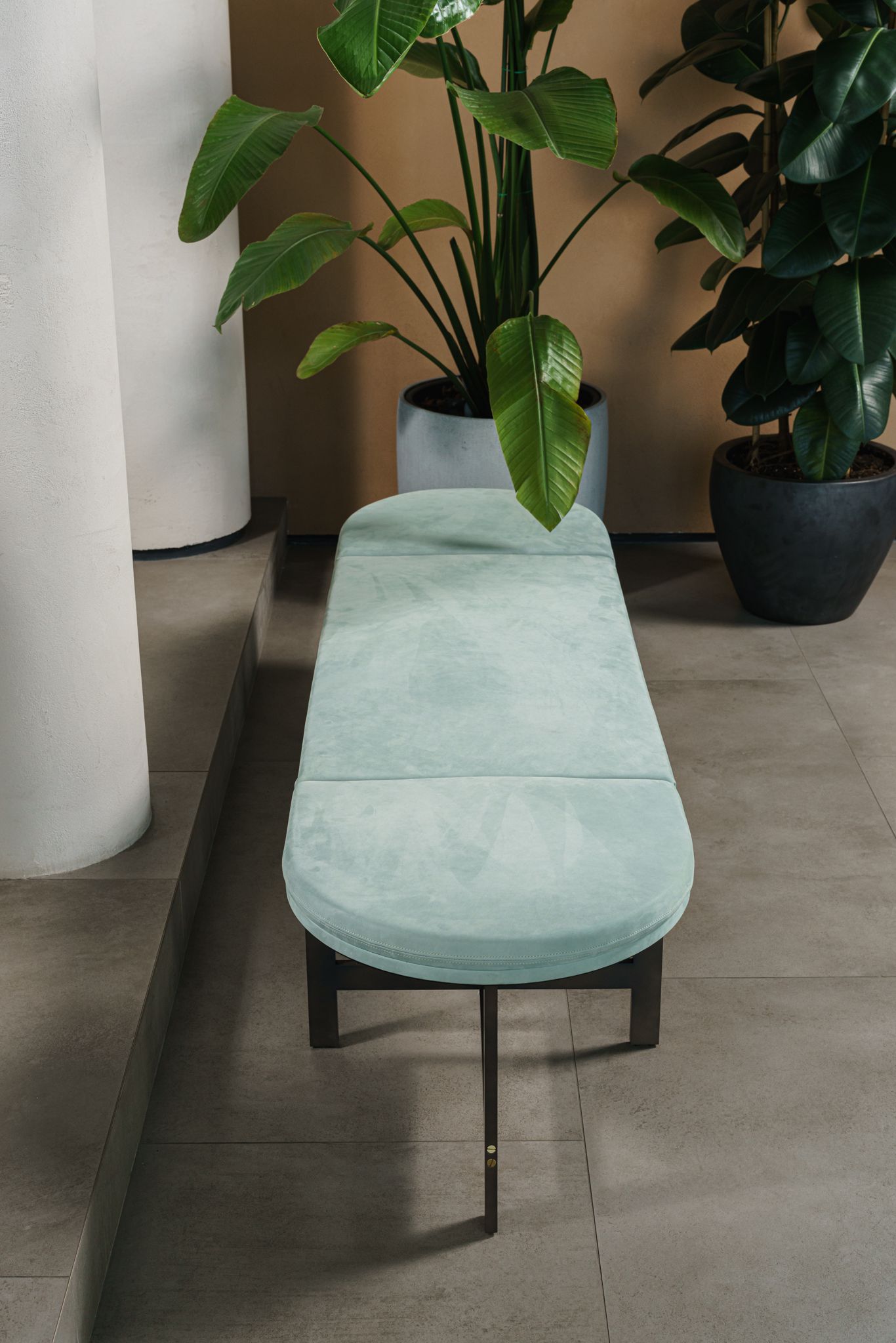Baxter Банкетка Passepartout Kashmir turquoise от Baxter — в интерьере
