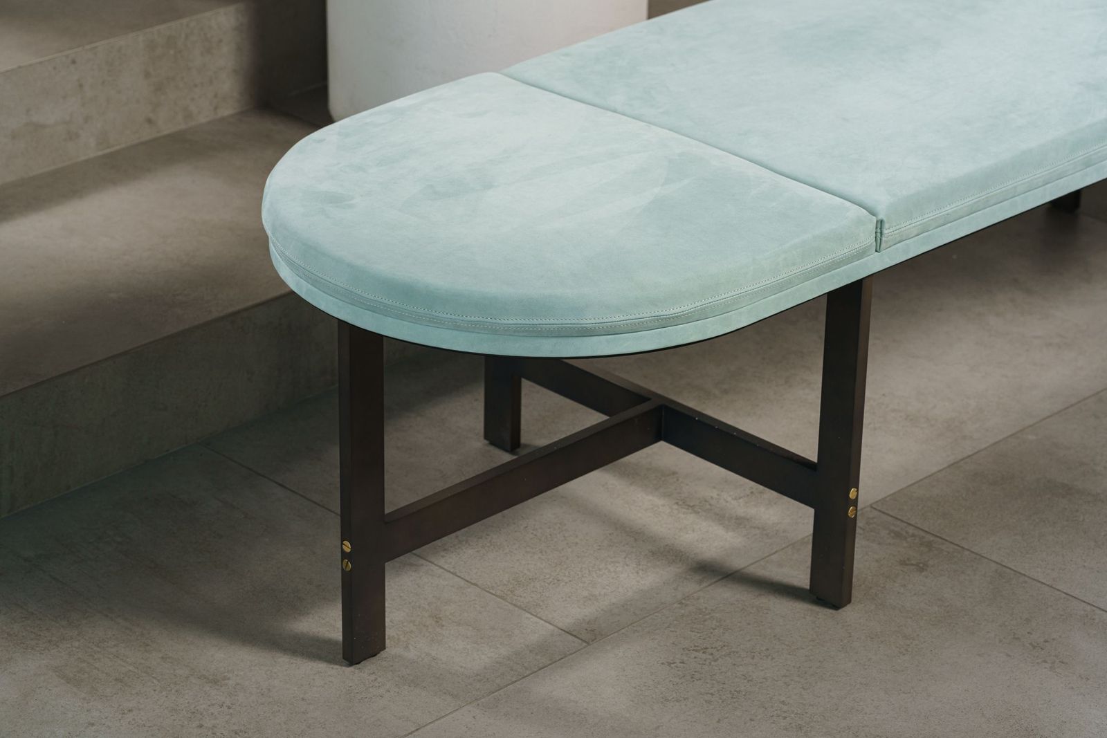 Baxter Банкетка Passepartout Kashmir turquoise от Baxter — в интерьере