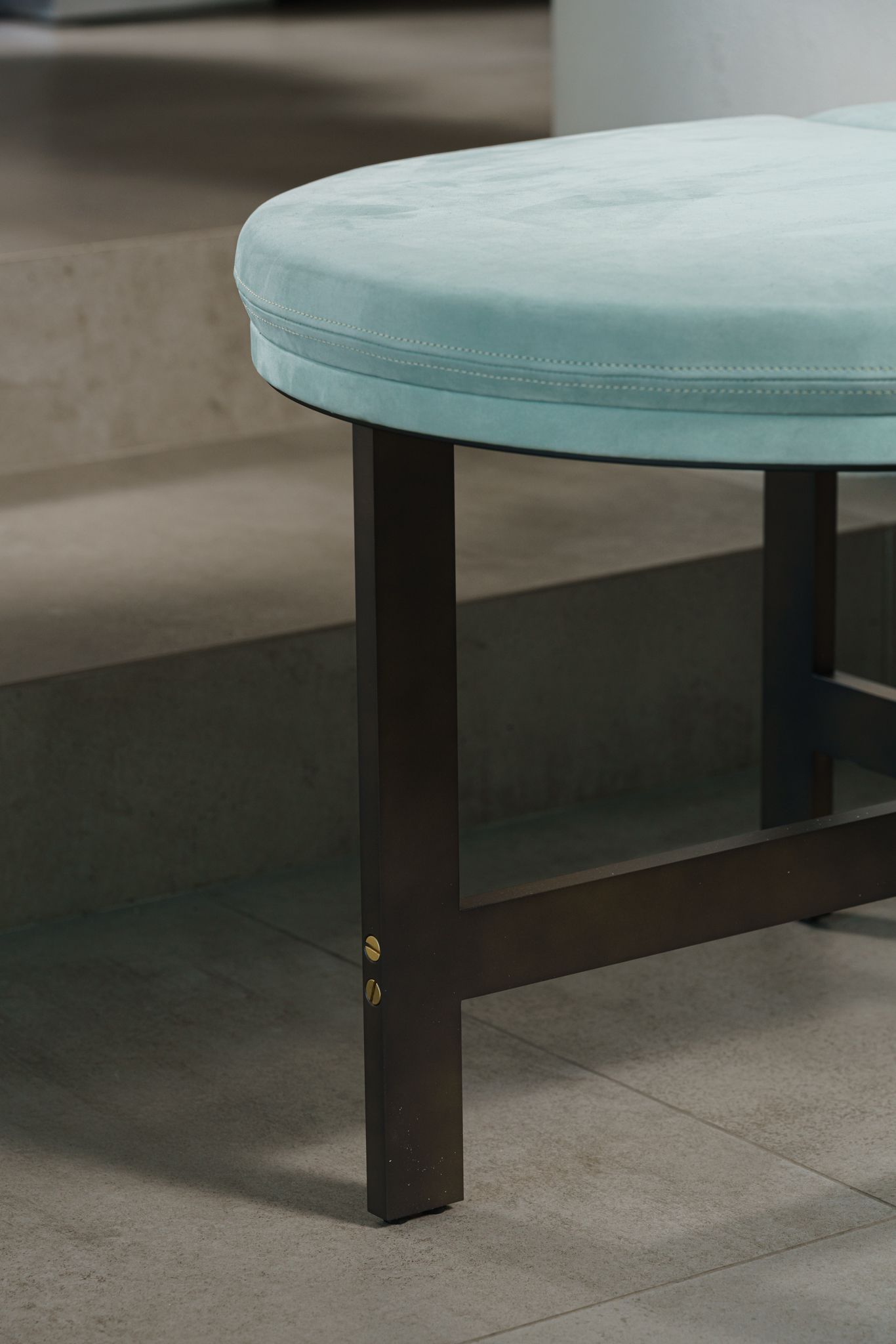 Baxter Банкетка Passepartout Kashmir turquoise от Baxter — в интерьере