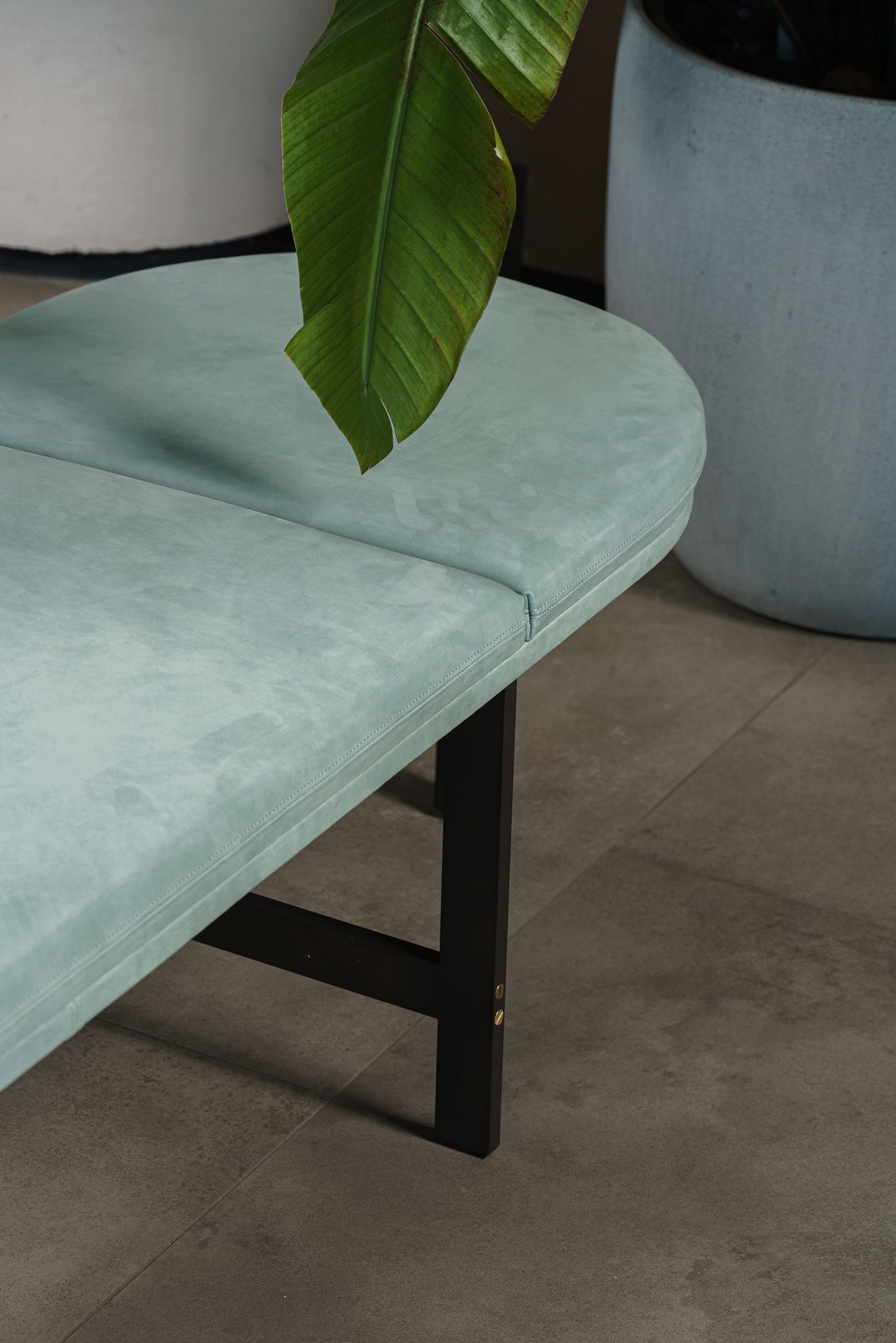 Baxter Банкетка Passepartout Kashmir turquoise от Baxter — в интерьере