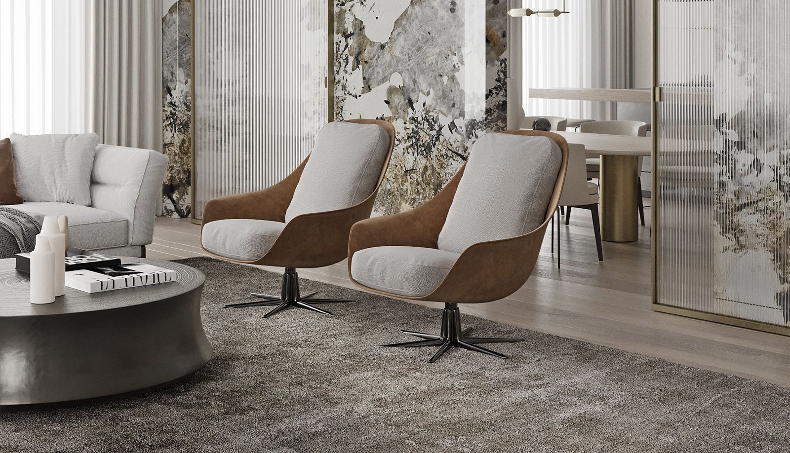 Flexform Кресло с подушкой Sveva от Flexform — в интерьере