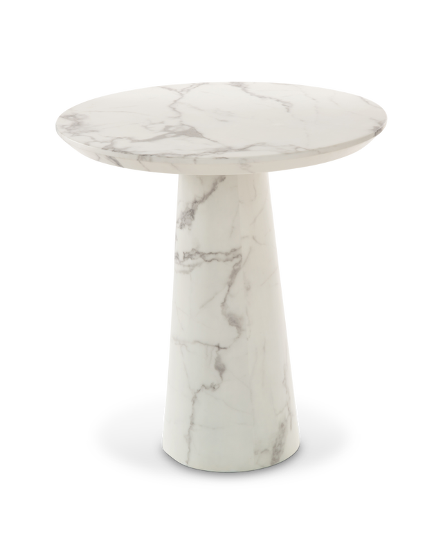 Polspotten Столик бистро Disc Marble Look White от Polspotten