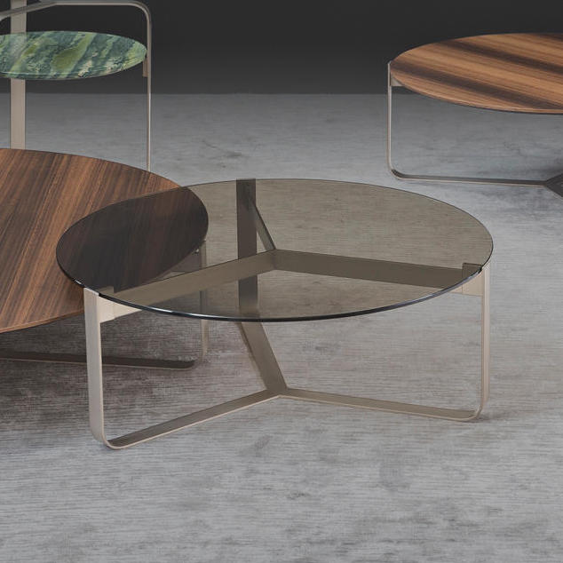 Flou Журнальный столик Yari 80 Bronzed Glass от Flou — в интерьере