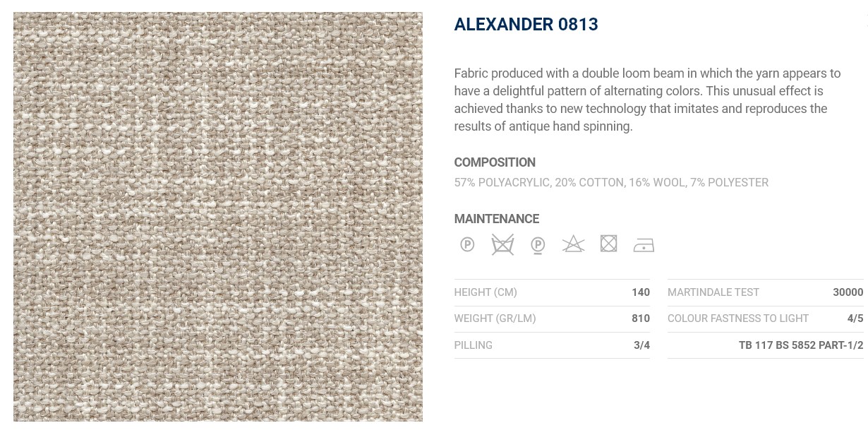 Flou Банкетка New Bond 813 Alexander Quartz от Flou