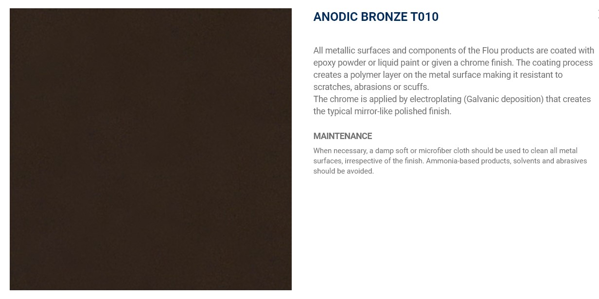 Flou Кофейный столик Pierre 45 Anodic Bronze от Flou