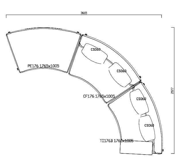 Poliform Диван Brera Naxos 18 Canapa от Poliform