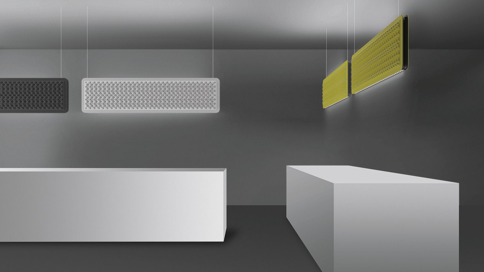 Artemide Подвесной светильник Eggboard Baffle от Artemide — в интерьере
