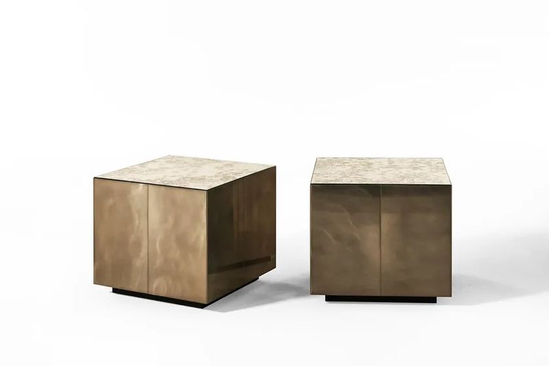 Meridiani Журнальный столик Belt Marble 60 square от Meridiani
