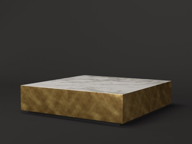 Meridiani Журнальный столик Belt Marble 100 square от Meridiani — в интерьере