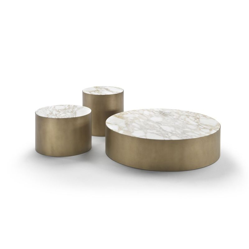Meridiani Журнальный столик Belt Marble 37 round от Meridiani