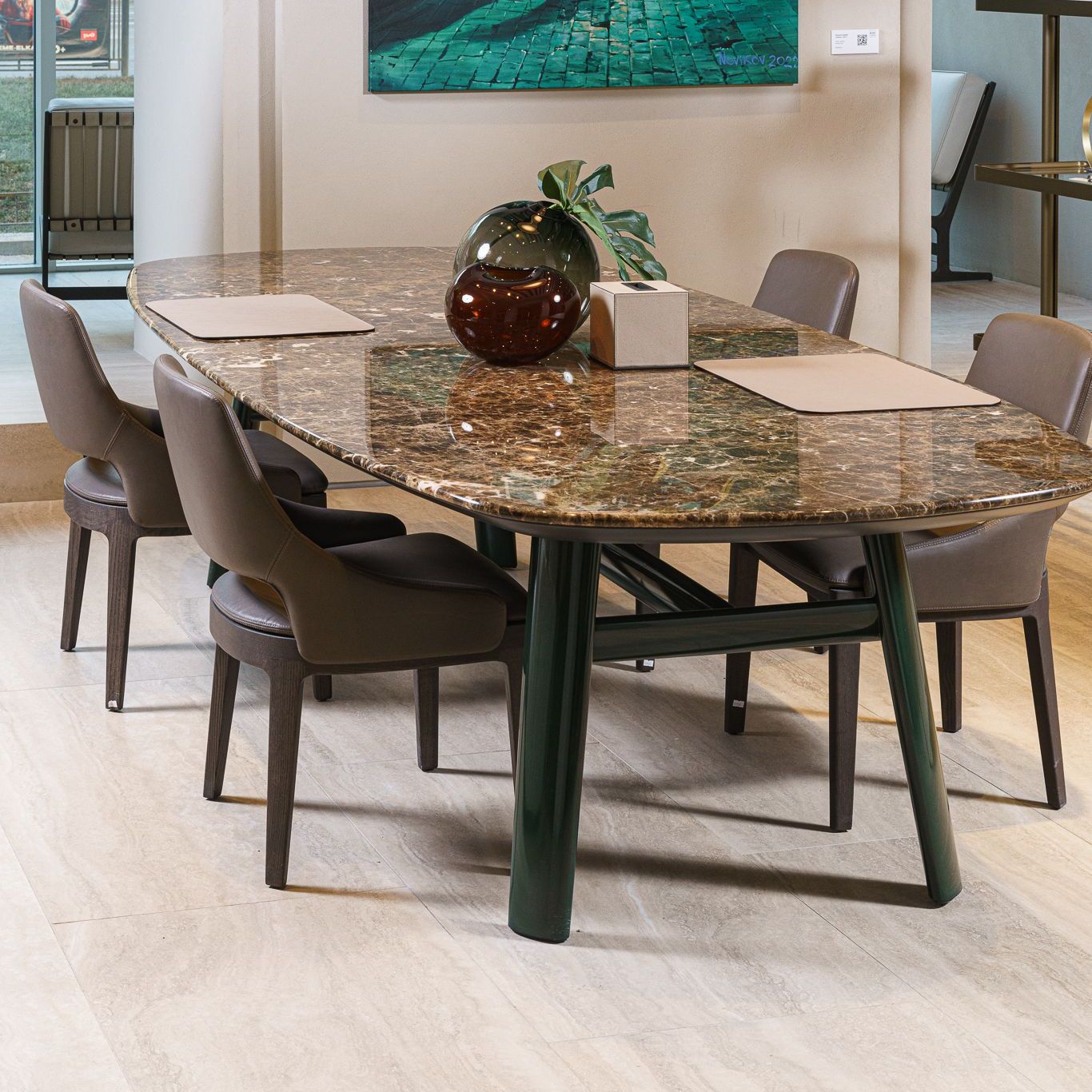 Molteni&C Стол Old Ford 292 Emperador dark от Molteni & C — в интерьере