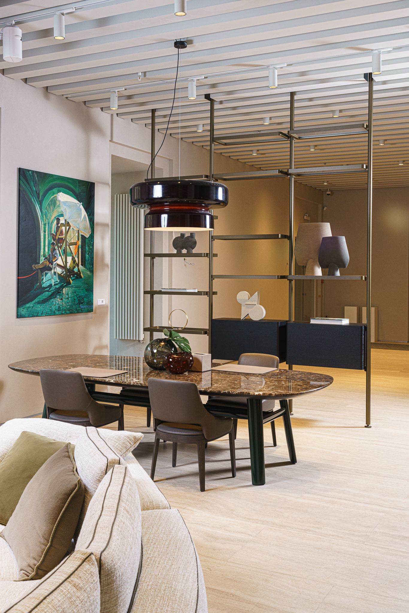 Molteni&C Стол Old Ford 292 Emperador dark от Molteni & C — в интерьере